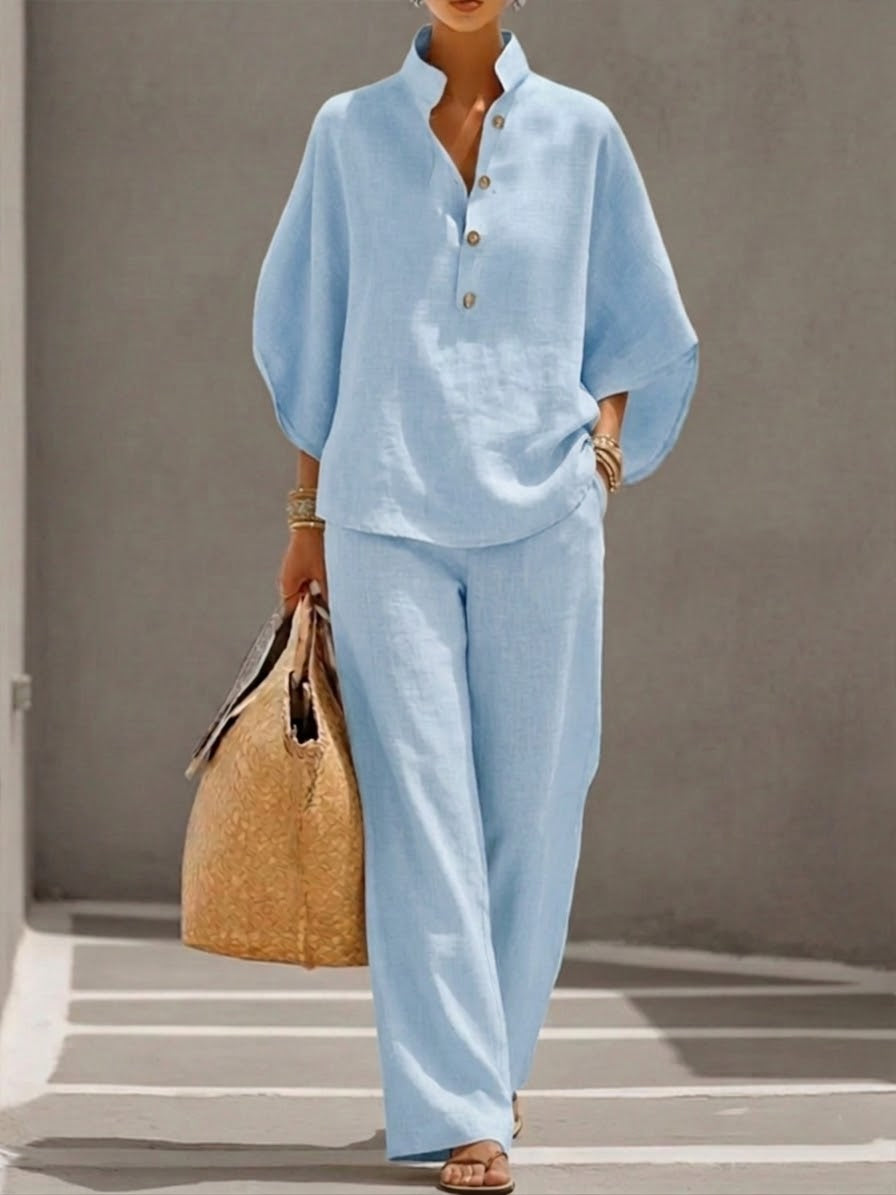 Harlow | Linen Breeze Two Piece Set