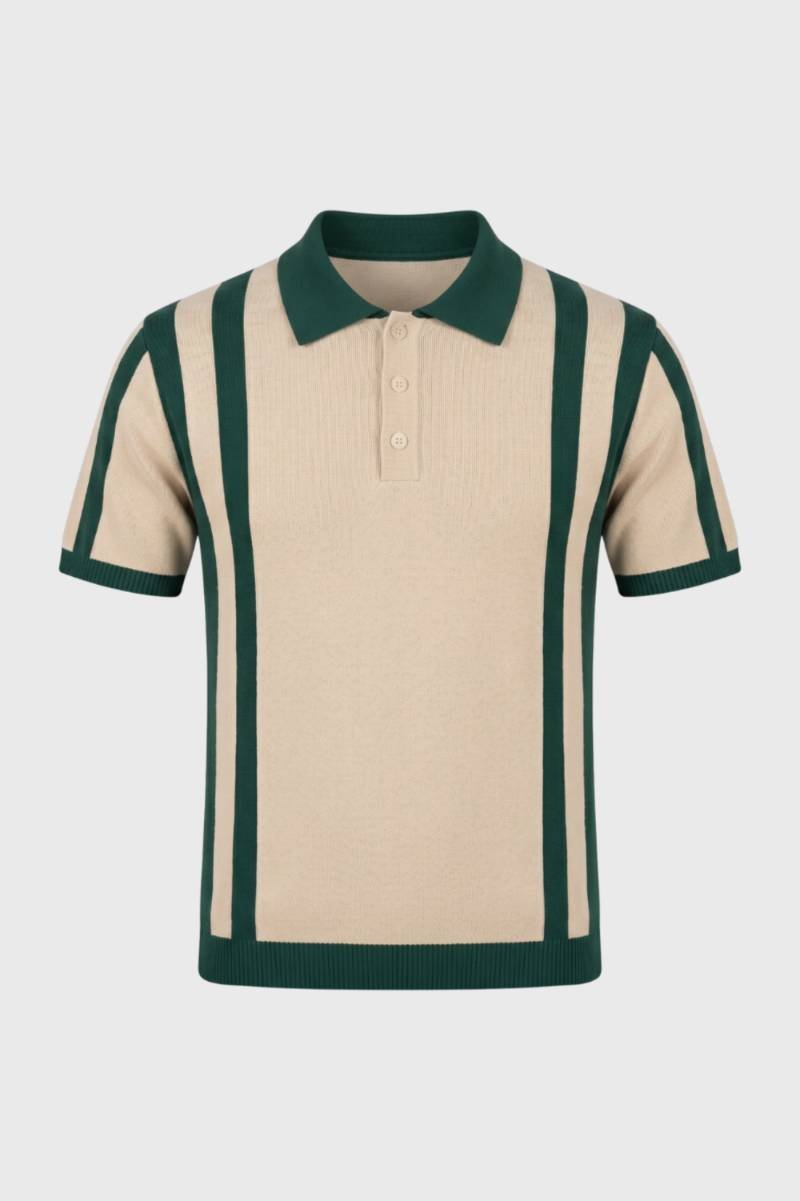 Miles | Retro Stripe Knit Polo