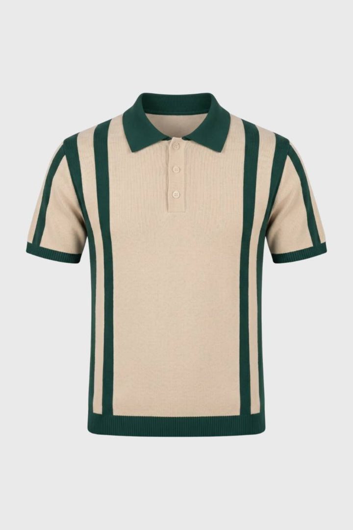 Miles | Retro Stripe Knit Polo