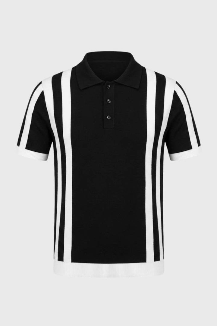 Miles | Retro Stripe Knit Polo