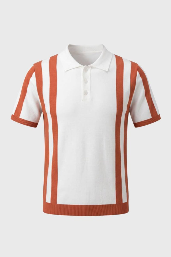 Miles | Retro Stripe Knit Polo