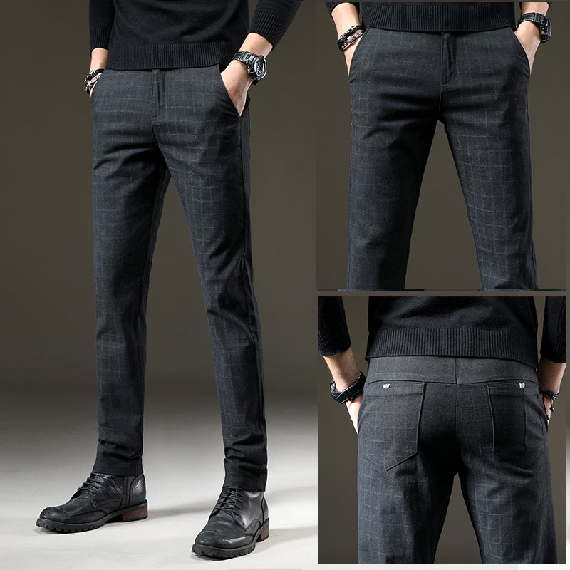 Hank | Plaid dress pants men