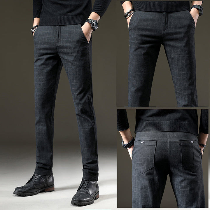 Hank | Plaid dress pants men