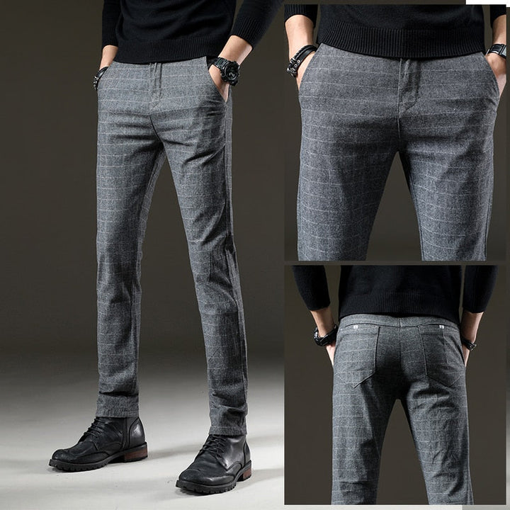 Hank | Plaid dress pants men