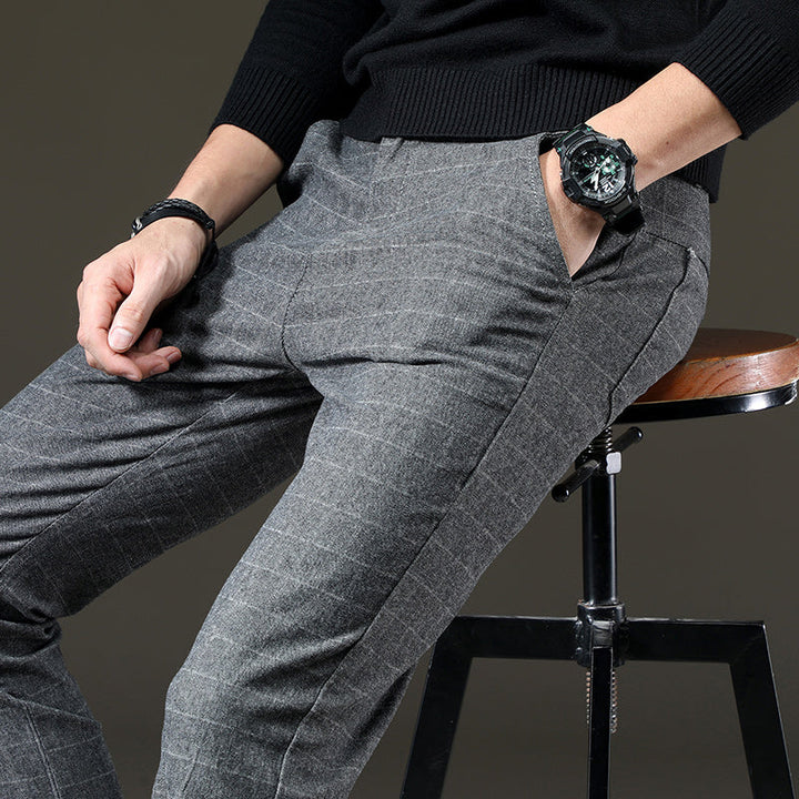 Hank | Plaid dress pants men