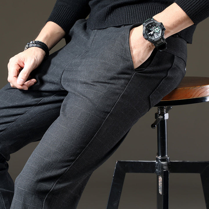 Hank | Plaid dress pants men