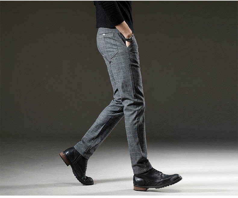 Hank | Plaid dress pants men