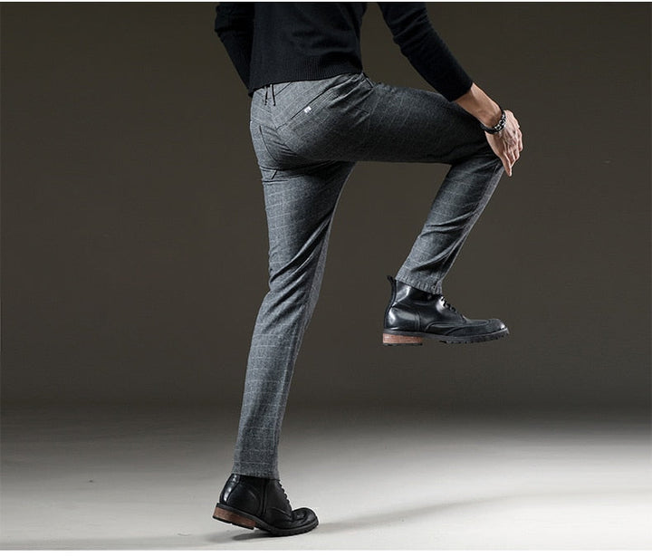 Hank | Plaid dress pants men