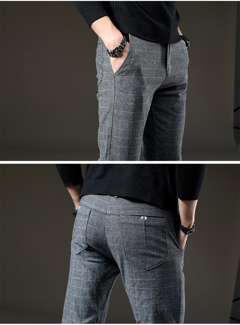 Hank | Plaid dress pants men
