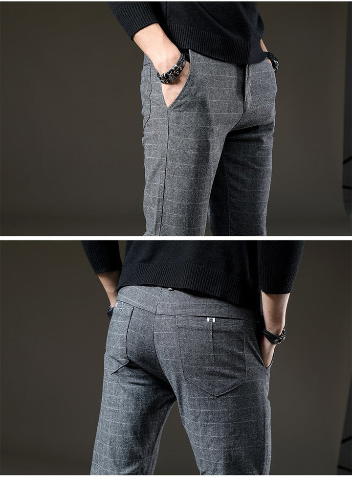 Hank | Plaid dress pants men