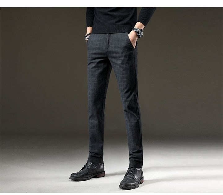 Hank | Plaid dress pants men
