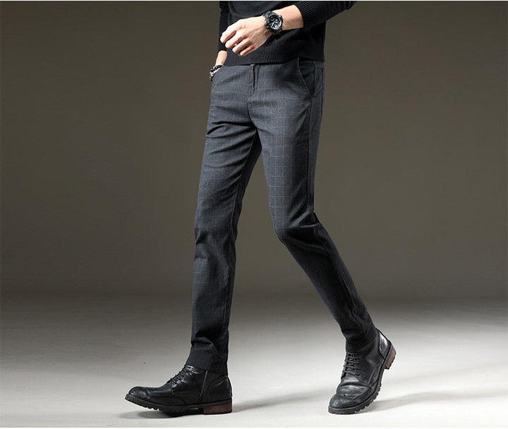 Hank | Plaid dress pants men