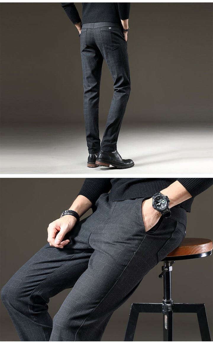 Hank | Plaid dress pants men