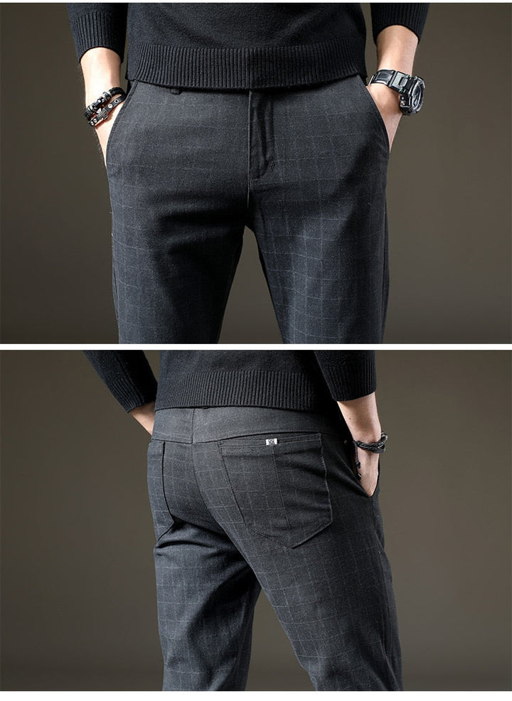 Hank | Plaid dress pants men