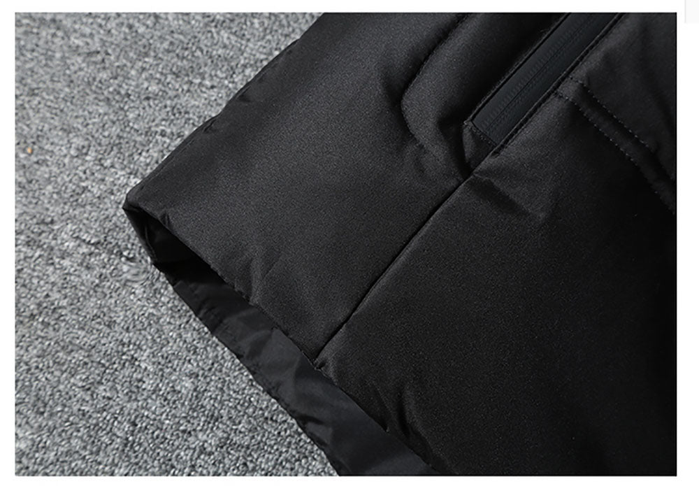 Gray | Hooded down jacket men