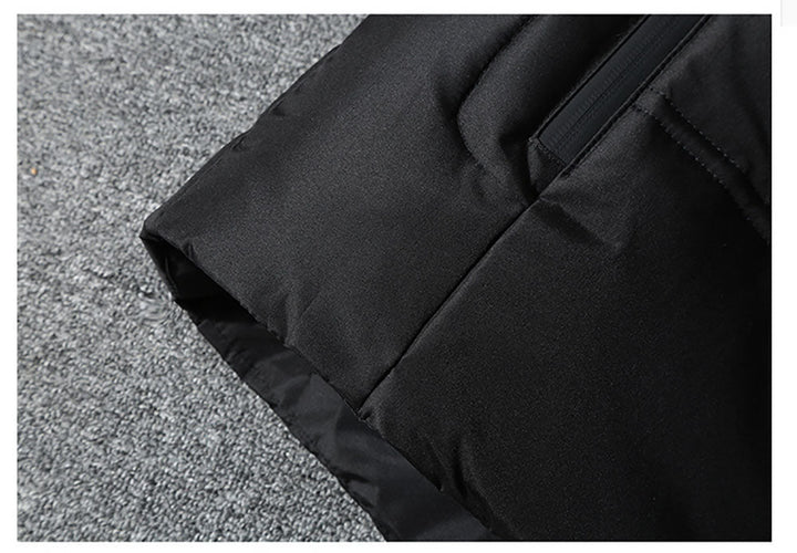 Gray | Hooded down jacket men