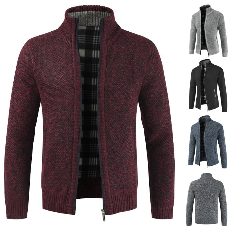 Cade | Zip wool sweater men