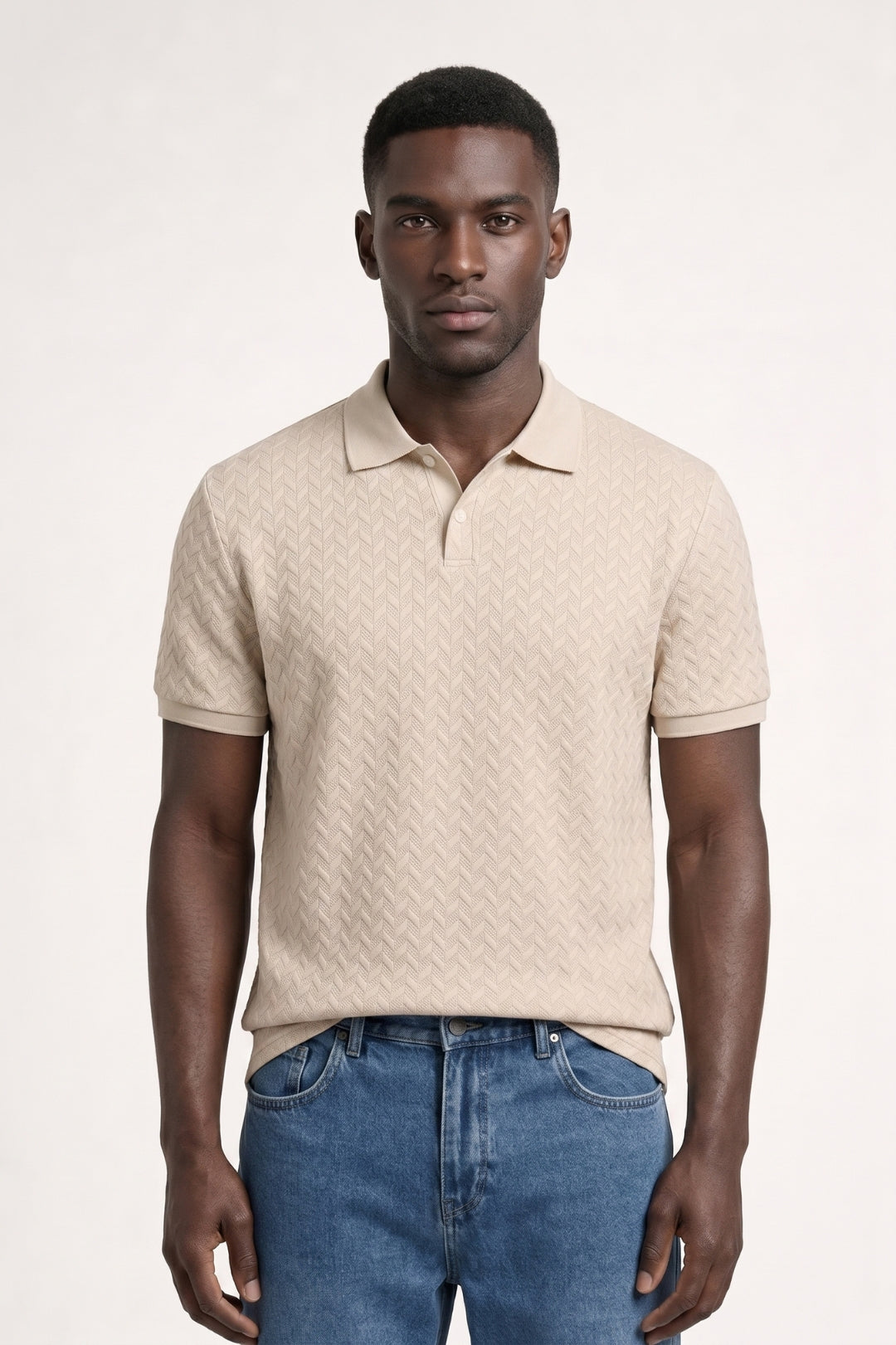 Preston | Chevron Texture Polo