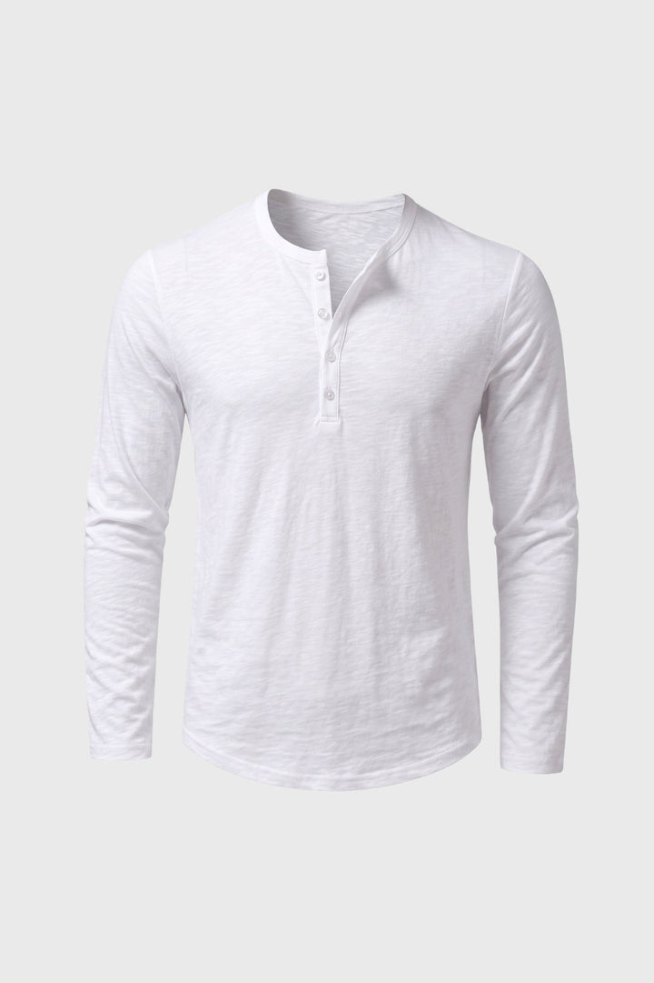 Hudson | Long Sleeve Henley Tee