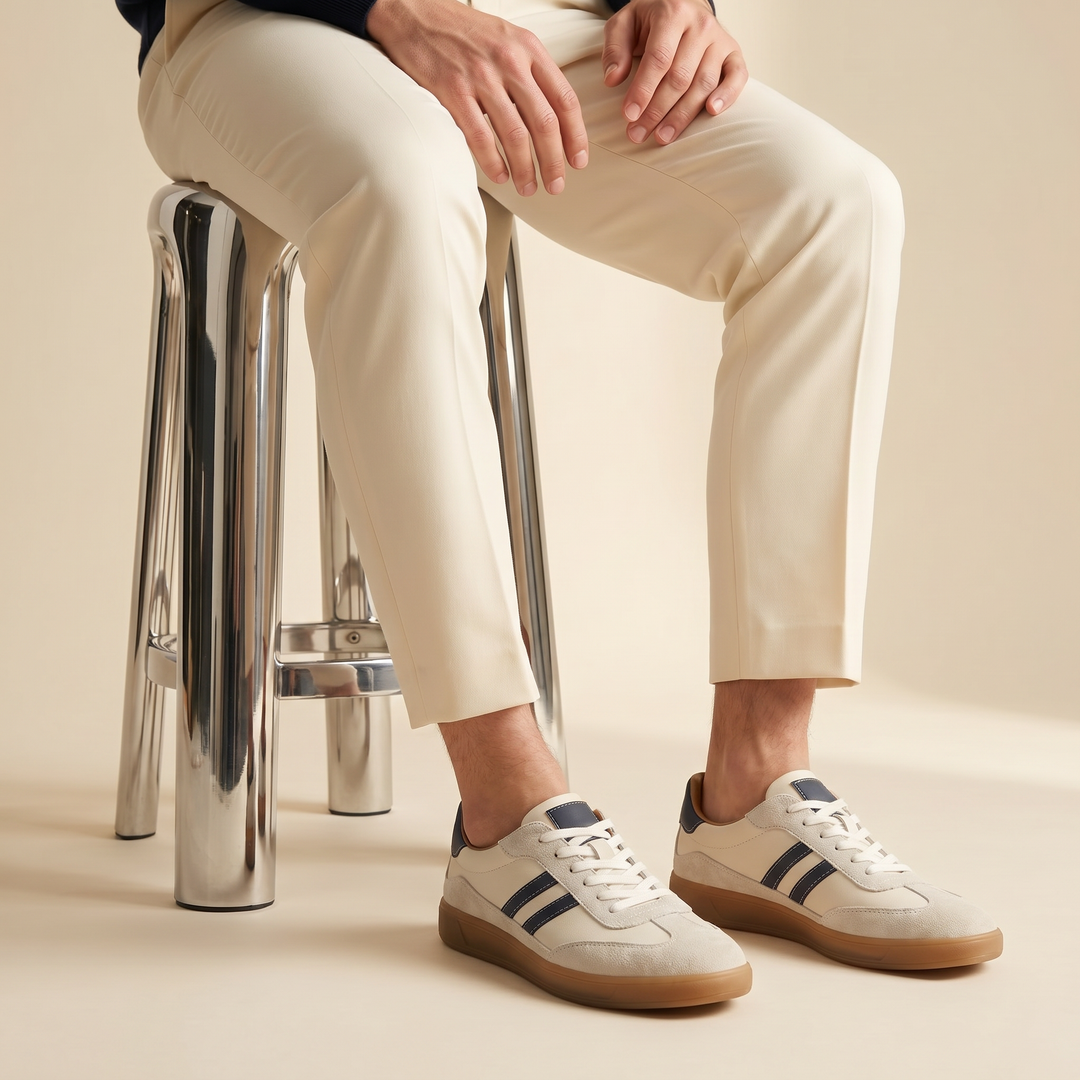 Logan | Men's Retro Leather Sneakers