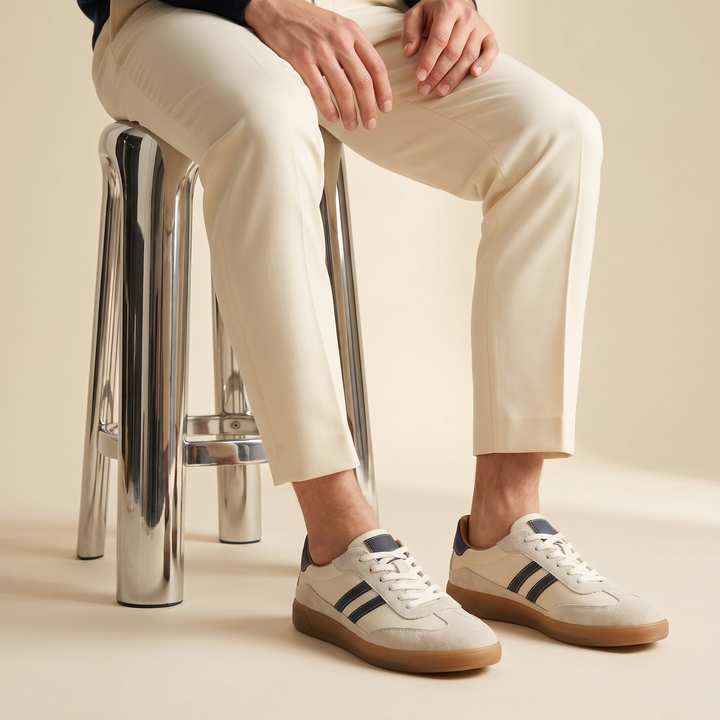 Logan | Men's Retro Leather Sneakers