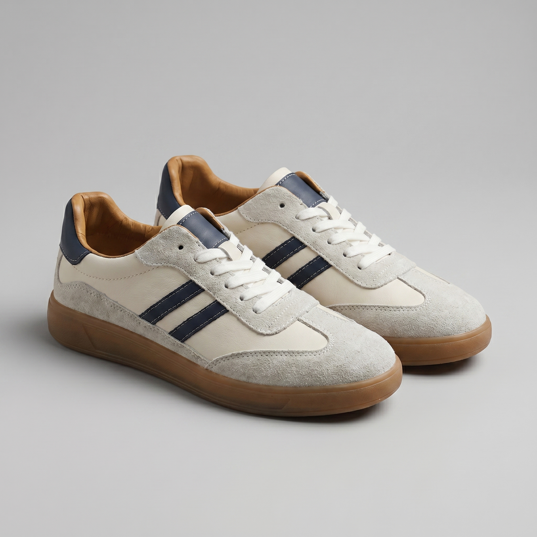 Logan | Men's Retro Leather Sneakers