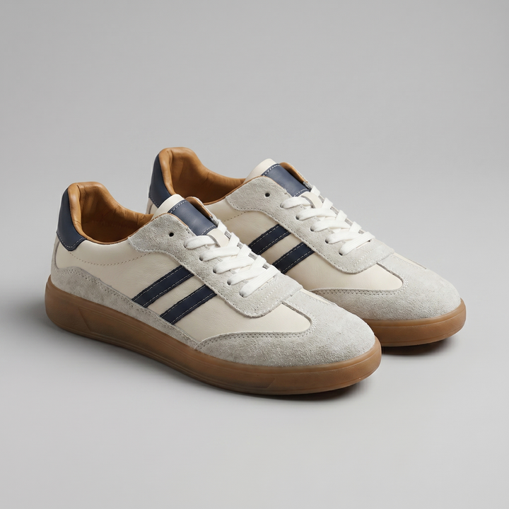 Logan | Men's Retro Leather Sneakers