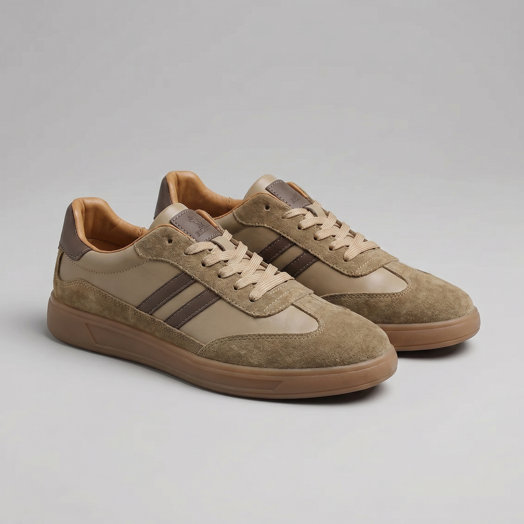 Logan | Men's Retro Leather Sneakers