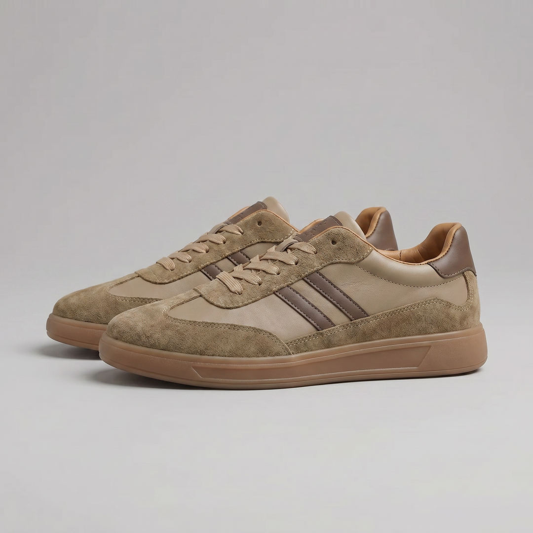 Logan | Men's Retro Leather Sneakers