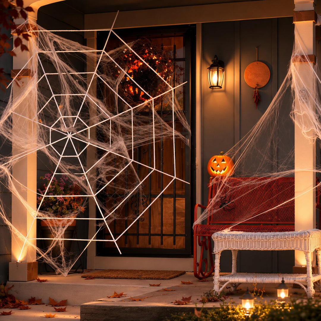 Thorn | Giant spider web Halloween decor