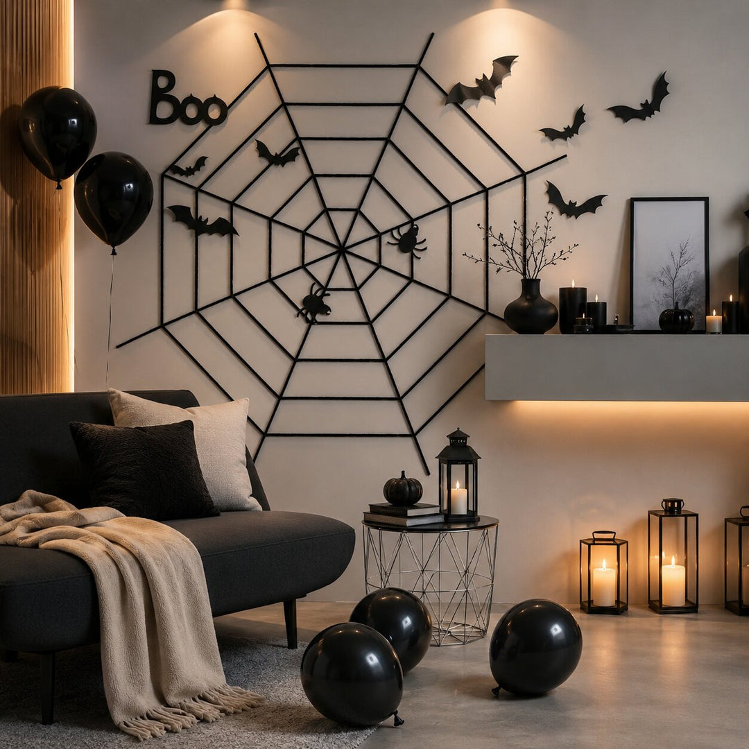 Thorn | Giant spider web Halloween decor