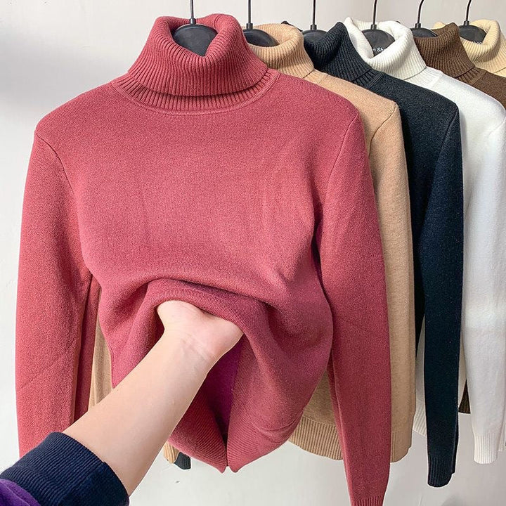 Callista | Thermal Fleece-Lined Knit Turtleneck