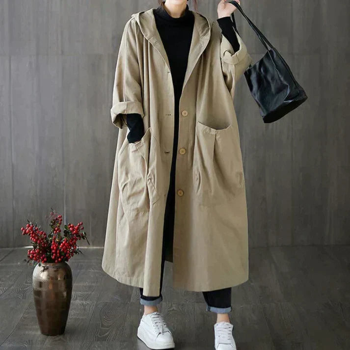 Audrey | Classic oversized belted trench coat