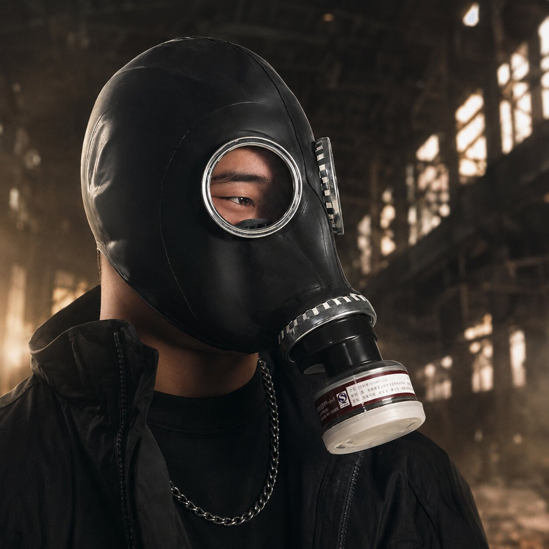 Mire | Black gas mask for Halloween