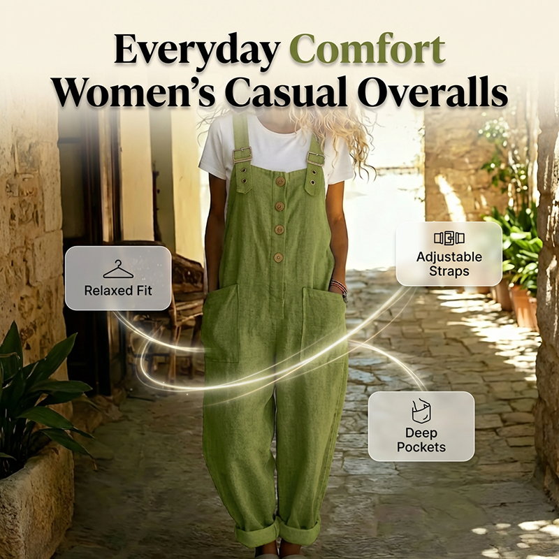 Bailey | Relaxed Linen Overall Jumpsuit