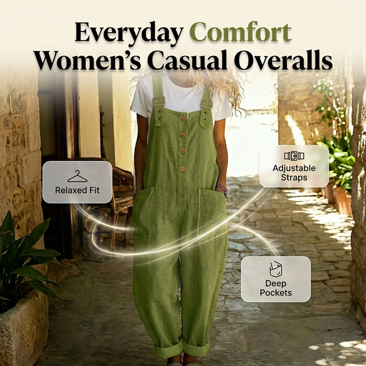 Bailey | Relaxed Linen Overall Jumpsuit