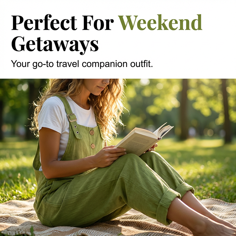 Bailey | Relaxed Linen Overall Jumpsuit