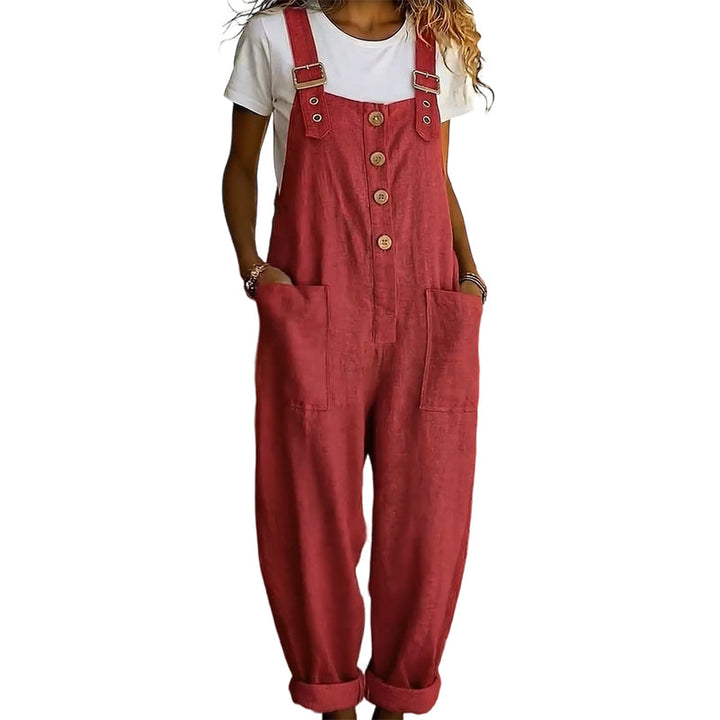 Bailey | Relaxed Linen Overall Jumpsuit