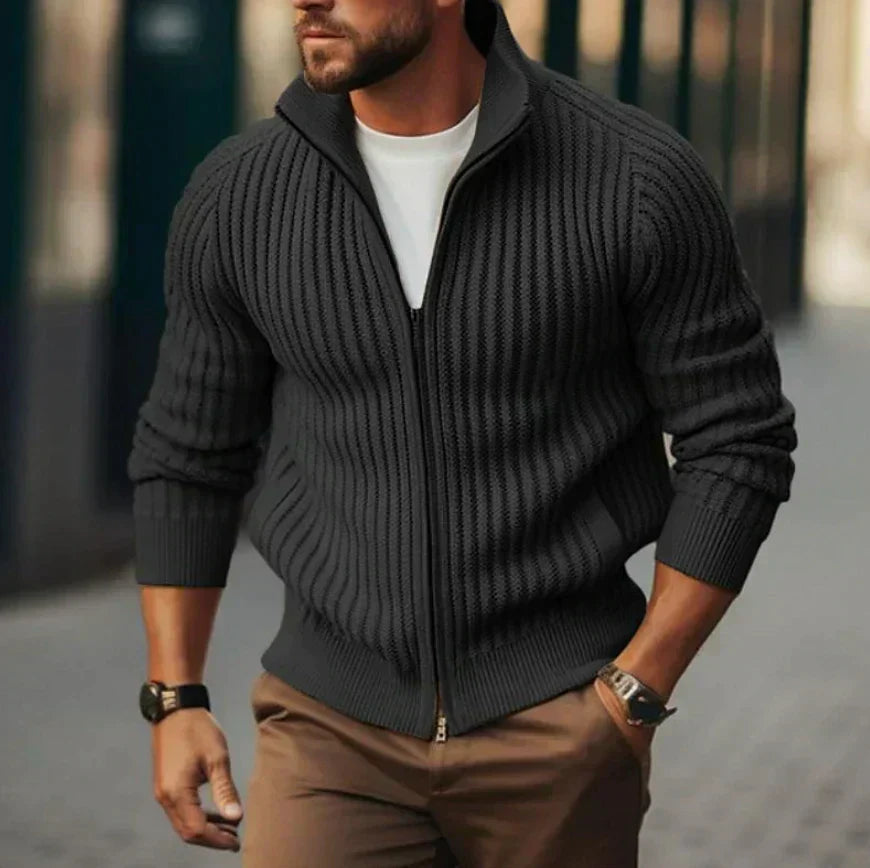 Brandon | Heritage Thermal Zip Cardigan