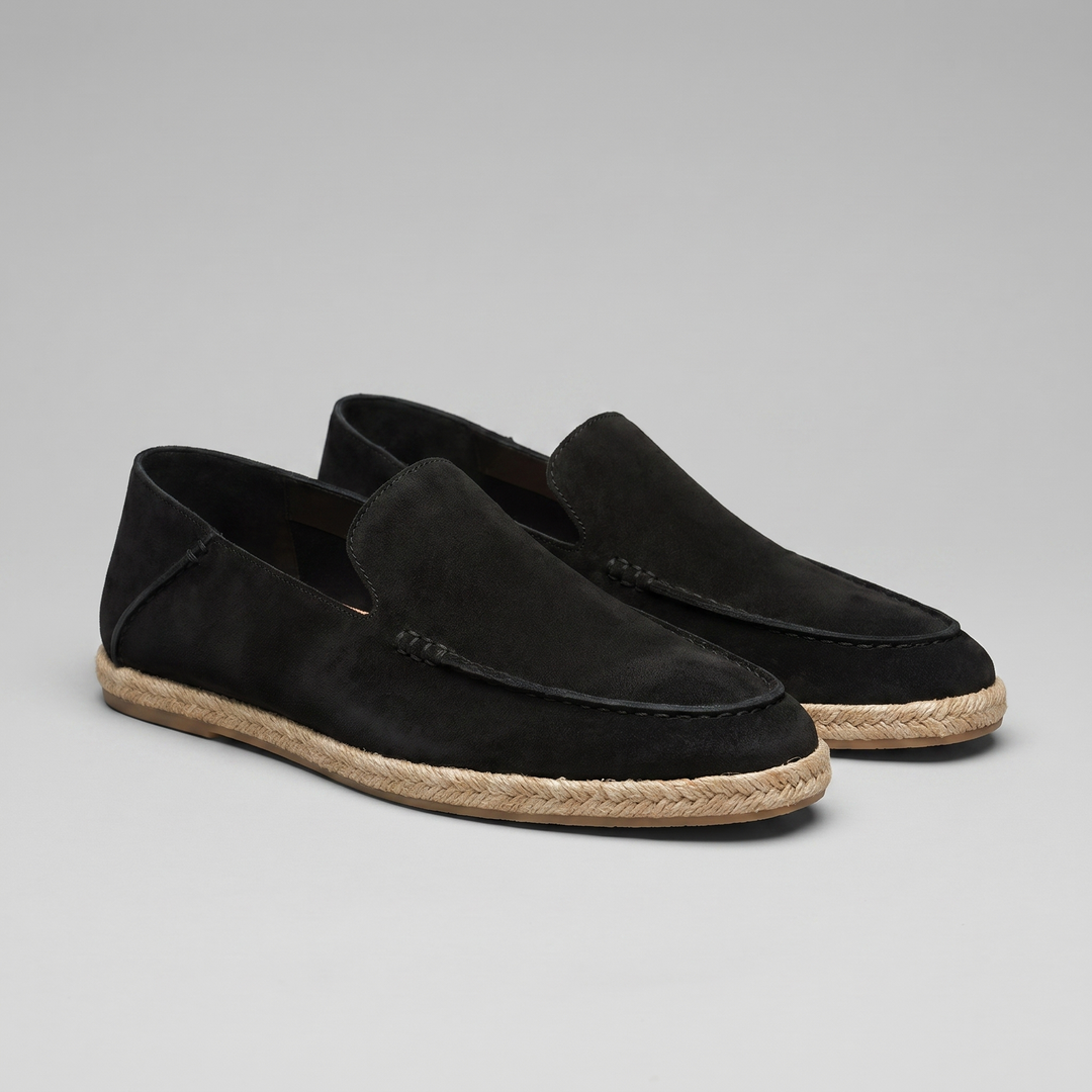 Landon | Men's Suede Espadrille Loafers