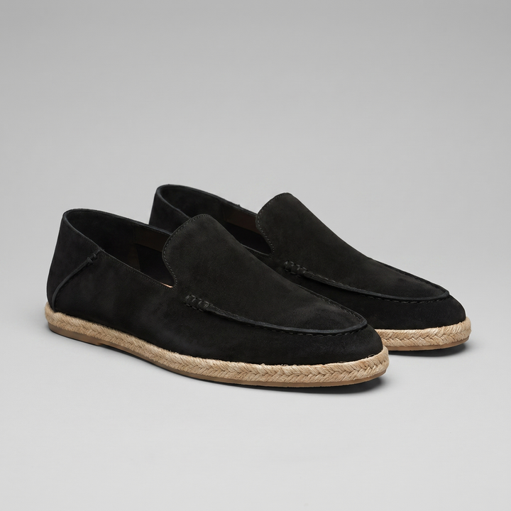 Landon | Men's Suede Espadrille Loafers