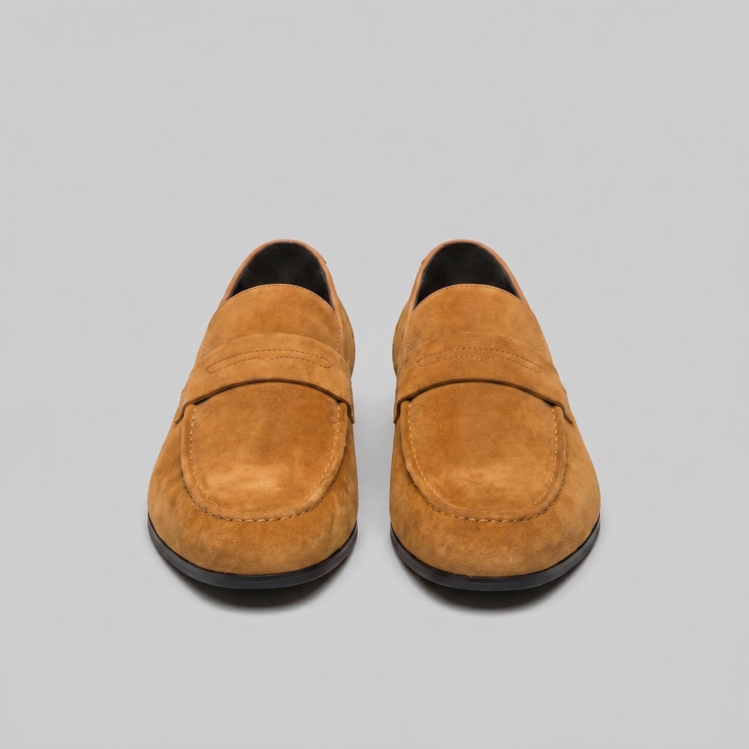Connor | Men's Suede Penny Loafers