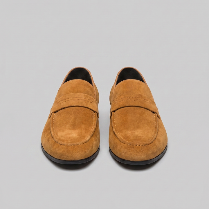 Connor | Men's Suede Penny Loafers