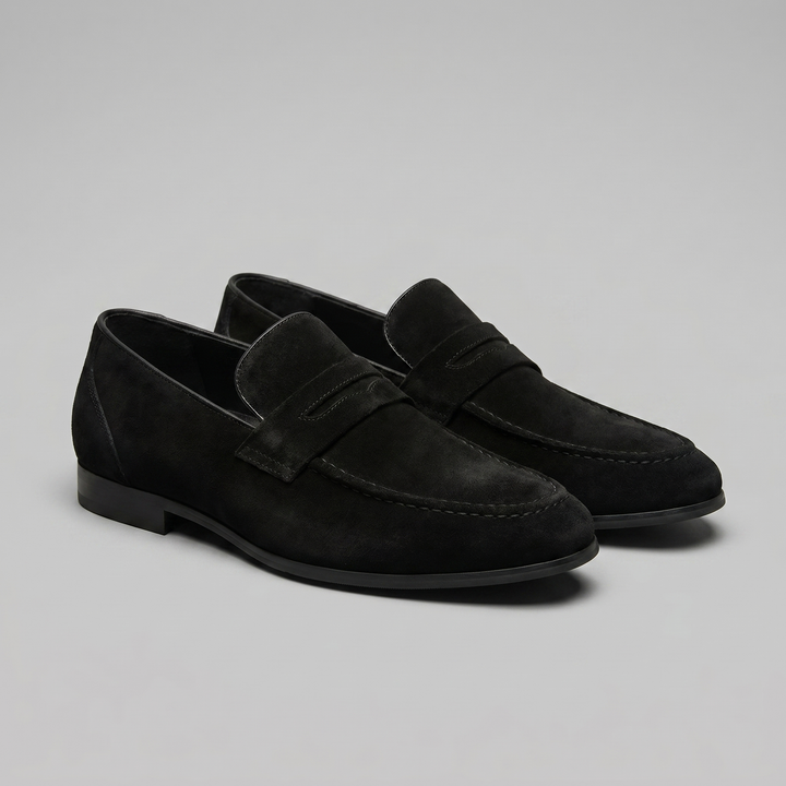 Connor | Men's Suede Penny Loafers