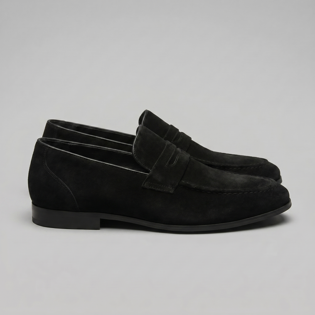Connor | Men's Suede Penny Loafers