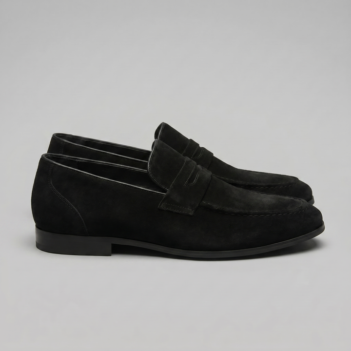 Connor | Men's Suede Penny Loafers