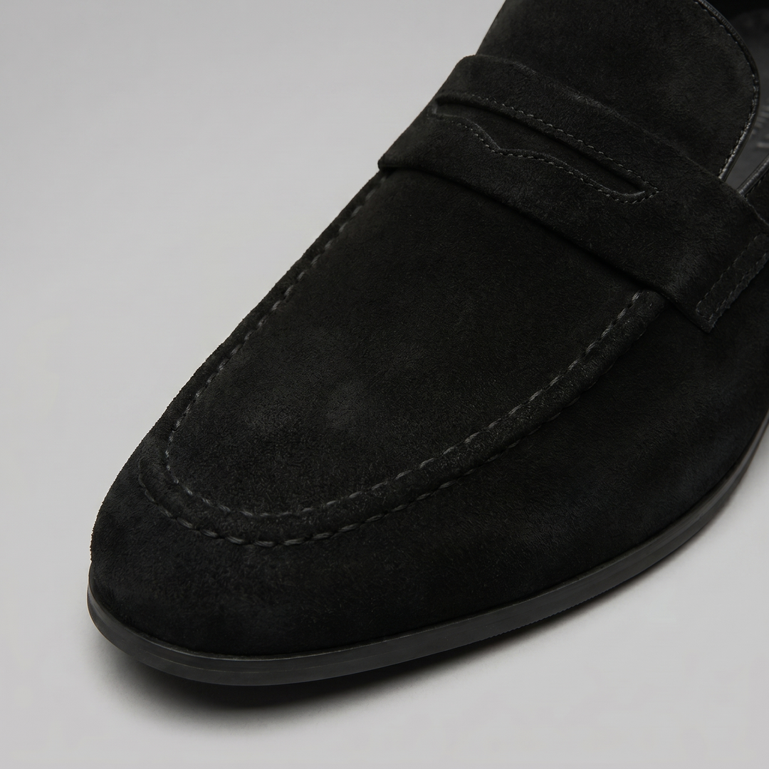 Connor | Men's Suede Penny Loafers