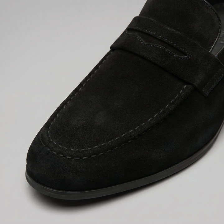 Connor | Men's Suede Penny Loafers