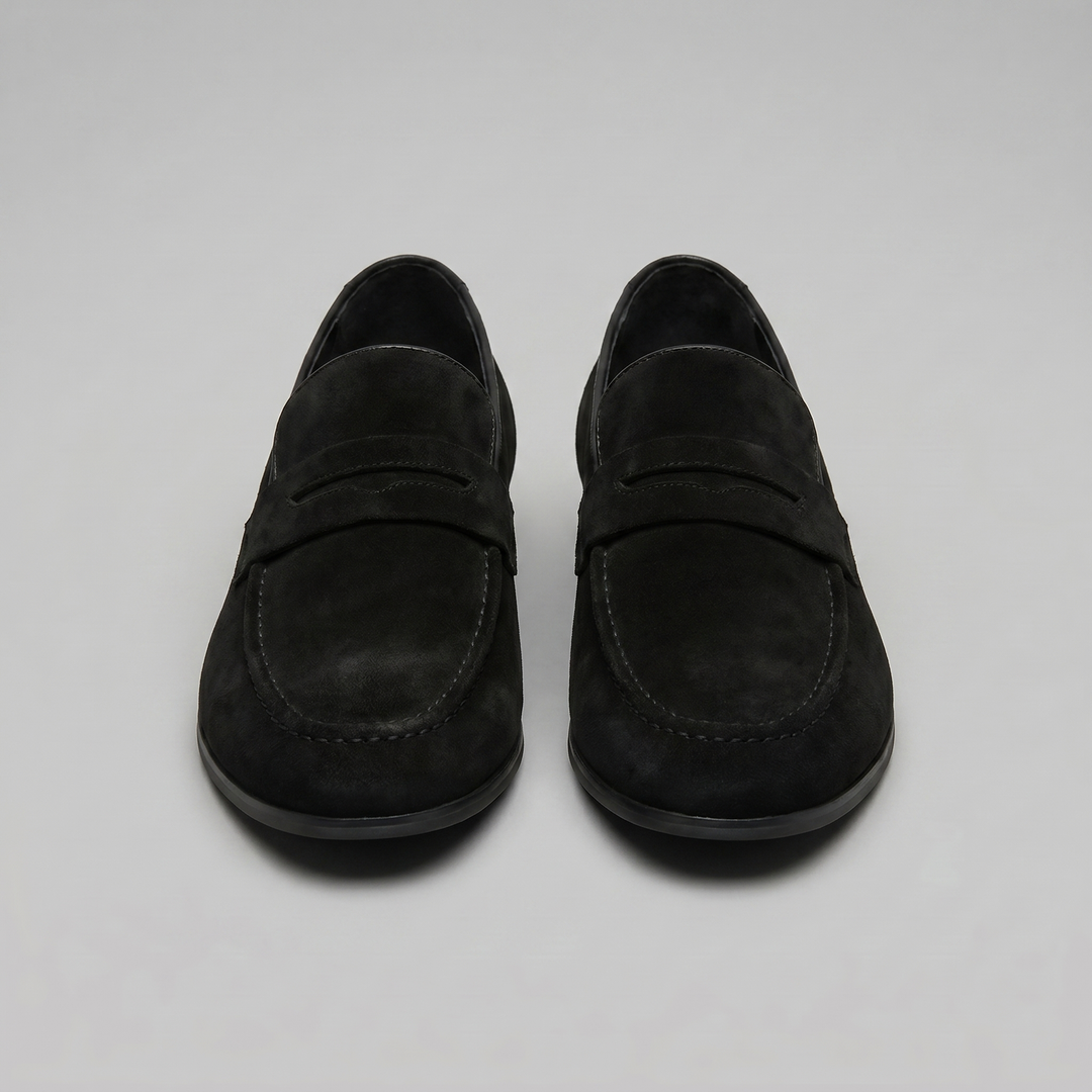 Connor | Men's Suede Penny Loafers