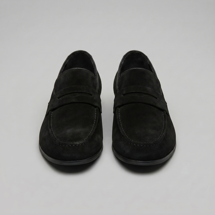 Connor | Men's Suede Penny Loafers
